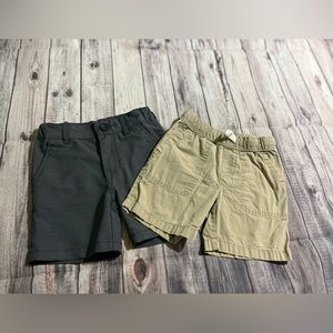 Cat & Jack, khaki shorts and grey shorts bundle